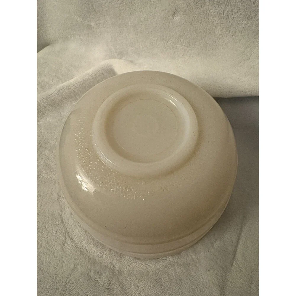 Vintage General Electric Ribbed Replacement Milk Glass Small Mixing Bowl